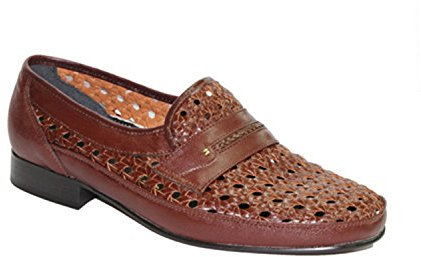 Made in Spain Zapato Rejilla sin Cordon 30´s en marrón Talla 42