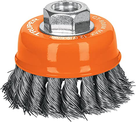 Cepillo copa de alambre trenzado fino - Ø 75 mm