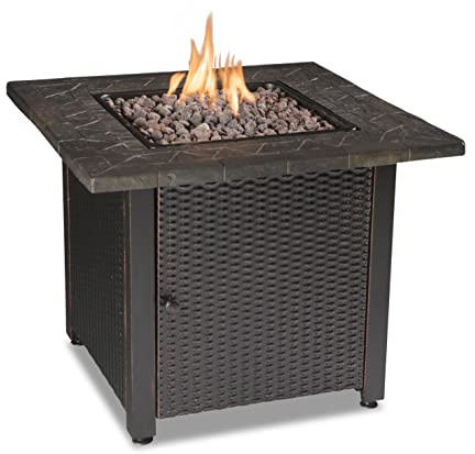 Endless Summer 30 Gas Outdoor Fire Pit Table with Resin Mantel