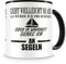 Samunshi® Ich denke an Segeln Tasse Kaffeetasse Teetasse Kaffeepott Kaffeebecher Becher H:95mm/D:82mm schwarz