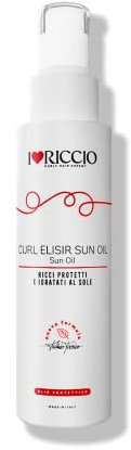 ilovericcio Curl Elisir Sun Oil Huile pour cheveux bouclés de protection contre soleil salsedine chlore
