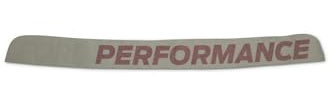 Ford Performance Parts M-1820-MR Ford Performance Windschutzscheiben-Aufkleber; 121,9 cm lang x 5,1 cm hoch Ford Performance Schriftzug; Ford Buchstaben sind weiß; Performance Letters sind rot;