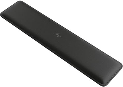 Glorious Gaming Padded Keyboard Wrist Rest (Full Size, 17 mm stark) - gesteppte Ränder, glatte Stoffoberfläche, rutschfeste Gummibasis, mittlere Festigkeit, 440 x 100 x 17 mm - Black-Stealth