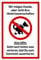 Schild Hunde kacken verboten (20 x 30 cm Kunststoff) - Lustig - Kein Hundeklo - Hundekot Schild - Hunde Verbotsschilder - Hundeschilder
