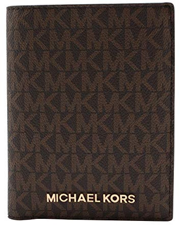 Michael Kors Jet Set Travel Passport Holder Wallet Case Vanilla PVC 2019