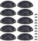 Yetaha 10PCS Black Drawer Handles, Cabinet Cup Pull Handle 82x35mm Drawer Shell Pull Handles, Vintage Antique Kitchen Cupboard Pulls Furniture Knob