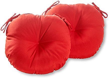 Greendale Home Fashions rund 38,1 cm Outdoor Bistrostuhl-Kissen, 2 Stück
