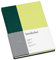 Semikolon 364822 - Notizbuch Cutting Edge A5 blanko - 176 Seiten, cremeweißes Papier - Lesezeichen - forest kiwi