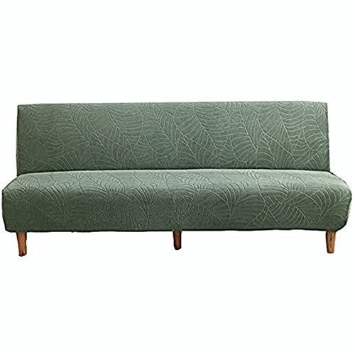 BXFUL Sofabezug ohne armlehnen, Couchbezug ohne armlehne Elastischer Antirutsch Clic Clac Sofahusse Couch überzug Stretchhusse Weich Stoff (160-190cm,Grün)