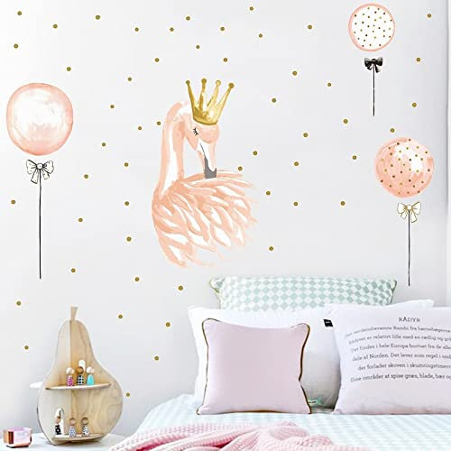 Diy Groß Wandtattoo Wandaufkleber Schöne Schwan Wandaufkleber Für Kinder Mädchenzimmer Wohnkultur Schlafzimmer Hintergrund Dekoration Tapete Wohnzimmer Verschönern Aufkleber Wandaufkleber Kinderzimm