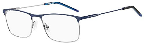Hugo Boss Unisex Hg 1182 Sunglasses, Matte Blue Ruthenium, 56