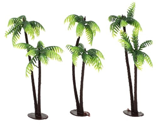 Modellini di Plastica, 3 Pezzi Mini Albero in Plastica Alberi Treno Alberi per modellino Ferroviario Foresta pluviale architettura Diorama Fai da Te casa delle Bambole Fata