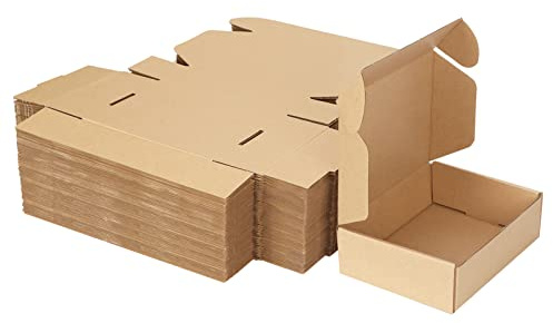 MEBRUDY 7x5x2 Inch Shipping Boxes Pack of 50 Small Cardboard Box Mailing