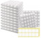 SK Studio Lot de 12 Panneaux de Mousse Acoustique, Mousse Anti-bruit Panneaux Acoustiques Ignifuges, adhésif double face pour Studios D'enregistrement Blanc, 30x30x5cm