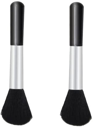 Puderpinsel, 2 Pcs Puder Makeup Pinsel, Powder Foundation Make-up Pinsel, Blush Make-up, Staubpinsel schwarz