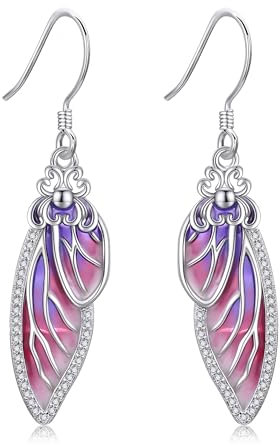 Schmetterling Ohrringe Sterling Silber - Fee Flügel Baumeln Ohrringe - Schmuck Geschenke für Frauen