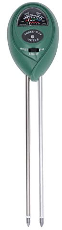 JMorCO Compteur de Sol 3 en 1 Compteur de Sol Compteur de Sol 3 en 1 Testeur de lumière d'humidité PH Plante Détecteur d'eau Plantes d'intérieur Outil de Soin