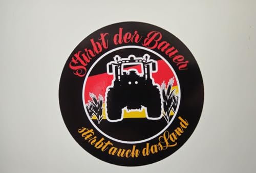 stirbt der bauer stirbt auch das land 10 Aufkleber im SET bunt STOP DEMO BAUERN WIDERSTAND AMPEL