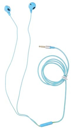 LABRIMP Cuffie In-ear Con Microfono Auricolari Stereo Con Jack Da Design Ergonomico e Comfort Estremo Compatibili Con Dispositivi Audio Per Sport e Uso Quotidiano Blu