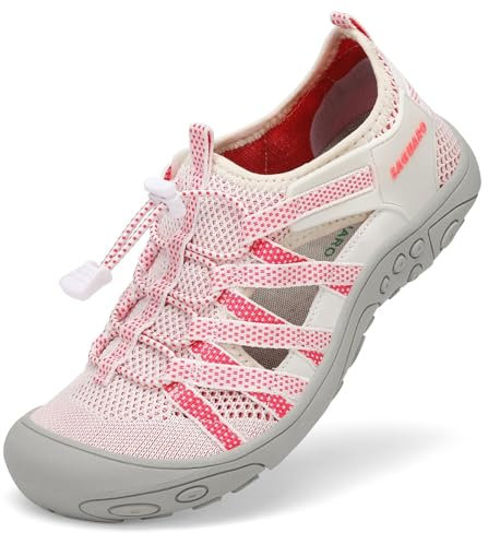 SAGUARO Sandali Sportivi Chiusi per Donna Sandali Estivi da Trekking Traspiranti Antiscivolo Scarpe da Spiaggia per Sport All'aria Aperta Rosa 39 EU