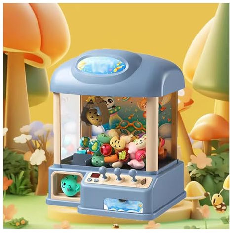 HAZARA Machine à Pince FêTe Foraine Exercer La Coordination œIl-Main , Distributeur Bonbon Adaptable à Diverses Occasions , Candy Grabber Machine Convient Aux Centres Commerciaux,Blue