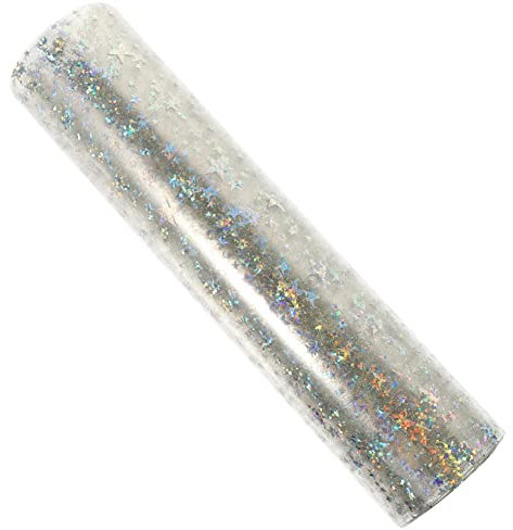 Transparente Sternen Vinylfolie, 1 Rolle, 20x120cm, Bastel PVC