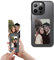 HabiWell DIY E-Ink Smart Phone Case Rear Projection Ink Case Customizable Instantly Display Photo Personalize Ink Phone Case Back Cover (Black, iPhone 14 PRO)