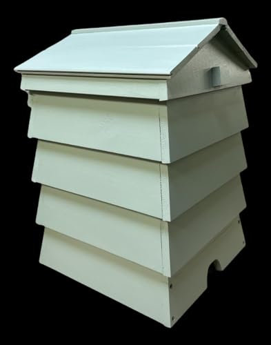 Beehive composter/Composter/Post box/Storage box/Planter (Light grey, Large)