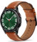 Tasikar Lederarmbänder kompatibel mit Samsung Galaxy Watch 7/6/5/4 Band/Watch 6 Classic 43 mm 47 mm/Watch 5 Pro Band, Echtlederarmband für Galaxy Watch 4 Classic/Watch 3, Klassisch braun