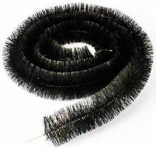 Top Home Solution ® 1 x 4 Meter Gutter Brush – 100mm Polypropylene Gutter Leaf Guard, Easy to Install Gutter Cleaning Gadget for Block Debris, Moss and Leaves (1 Pc = 4 Meter)