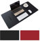 Schreibtischunterlage Multifunktionale Mauspad, Aisakoc Rutschfeste Pu-leder Schreibtisch-maus-matte Wasserdichte Schreibtisch Pad Protector Schreibmatte (Schwarz + Rot, 60x35cm)