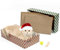 Conlun Rascador para Gatos Carton con 4 Rascadores Gatos & 2 Cajas Separadas & 1 Pelota de Gatos, 2 en 1 Juguetes Gatos para Rascar & Jugar, Ideal para Kittens Festividades