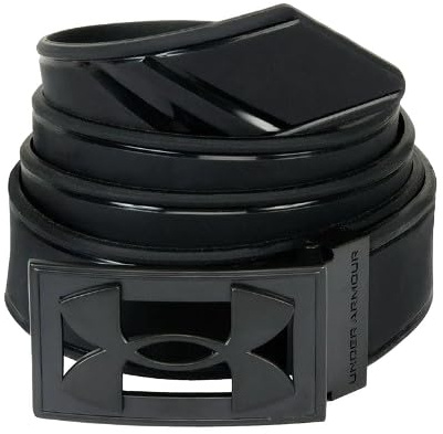 Under Armour Herren Driver-Silikongürtel Logo - Schwarz/Schwarz
