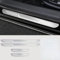 4 Stück Auto Edelstahl Einstiegsleisten Schutz für Porsche 911 (991) 2011-2017, Edelstahl Aufkleber Kantenschutz Styling Tuning Zubehör(Silver)