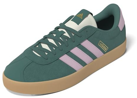 adidas VL Court 3.0 Shoes, Sneaker Donna, Preloved Teal Clear Pink Gold Metallic, 37 1/3 EU
