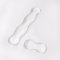 Clear Gel Wrist Rest for Keyboard and Mouse, Silicone Keyboard Wrist Rest Set, Cute Ergonomic Wrist Rest for Keyboard 60%/75% (White, Short+Long)