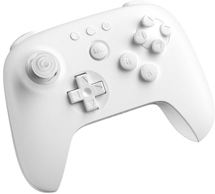 8Bitdo 64 Bluetooth Controller for Analogue 3D, Switch, Windows, and Android (White)