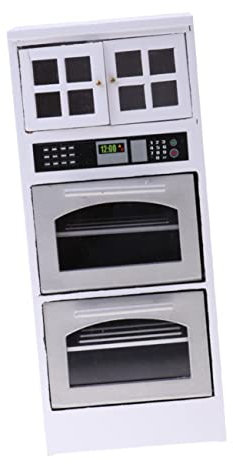 TOYANDONA Mini-Ofen spielküche kinderspielküchen spielküche Dollhouse playmobile spielküchenzubehöhr mikrowellengeschirr Zubehör für Möbelpuppen Mini-Mikrowelle hölzern