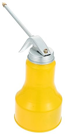 ELAYARD Schmieröler Hochdruck Autoöler 400ml Metall Ölförderflasche Mit Langer Düse Handpumpe Für Autoöl Nachfüllen Und Werkstatt