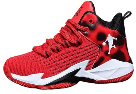 Enfant Chaussure de Basketball, Garçon Sneakers Baskets Enfant Filles Automne et Hiver Graffiti Mode Baskets Basket-Bal pour Chaussures de Sport pour Mixte Jeunes