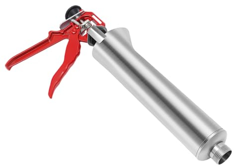 Zement Wand Nähen Pistole Mörtelpistole Mörtelspritze Edelstahl Fugenpistole mit Düsen Zement Wand Nähpistole Mörtelpresse Spritzgerät Werkzeug für 2-5mm Fliesenfugenfüllung, Terrassenfugenfüllung