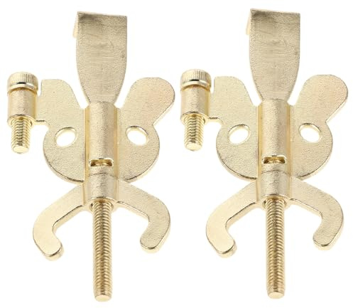 DIYEAH 2pcs Portable Door Lock - Travel Safety Hotel Lock Blocker Brace - No Drilling Security Door Stopper for Travelers Rooms Apartments Office - Anti-Theft Barricade Device