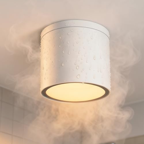 EBION 1er Aufbauspot IP65 Wasserdicht,Aufbaustrahler GU10 | Deckenspots Aluminium,35W,Für Wohnzimmer Flur Badezimmer Feuchtraum, Weiß(Ohne Leuchtmittel)