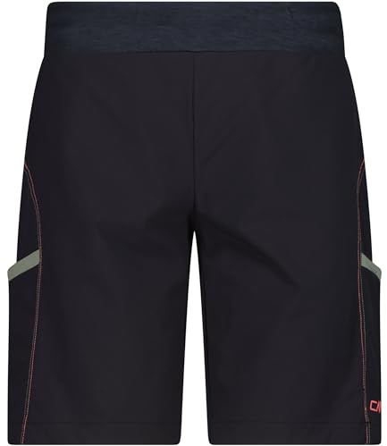 CMP Damen Trekking Stretch Bermuda Shorts mit Dry-Function | schneller Feuchtigkeitstransport, leichtes Tragegefühl, Daumenloch-Bündchen, praktische Taschen