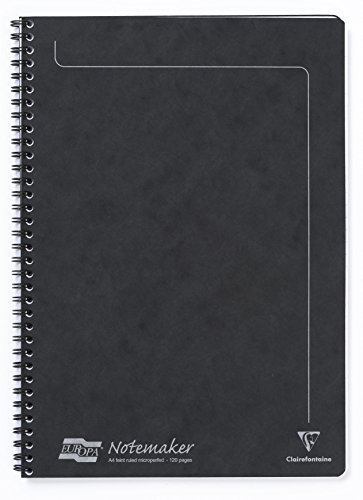 Europa A4 Side Bound Note Maker - Black (Pack of 1)