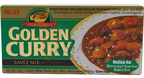 S and B Golden Curry Sauce Mix, 100g