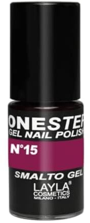 Layla Cosmetics One Step Gel Nagellack, blueberry, 1er pack (1 x 0.005 L)