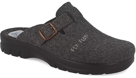 Fly Flot Herren Hausschuh Filz Pantoffel aus recyceltem PET mit Fußbett 220087