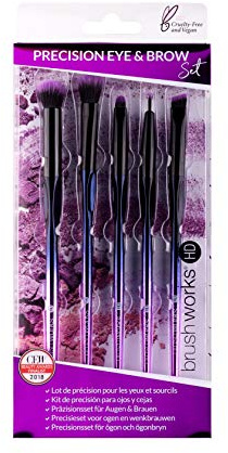 Brushworks HD Precision Eye & Brow Brush Set