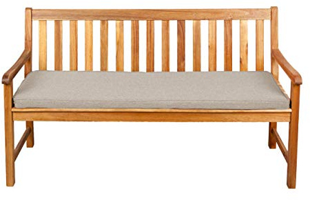 Gutekissen® Sitzkissen für Bank, Gartenschaukeln, Sitz, glatt. FK5 (130x50x5, Beige)